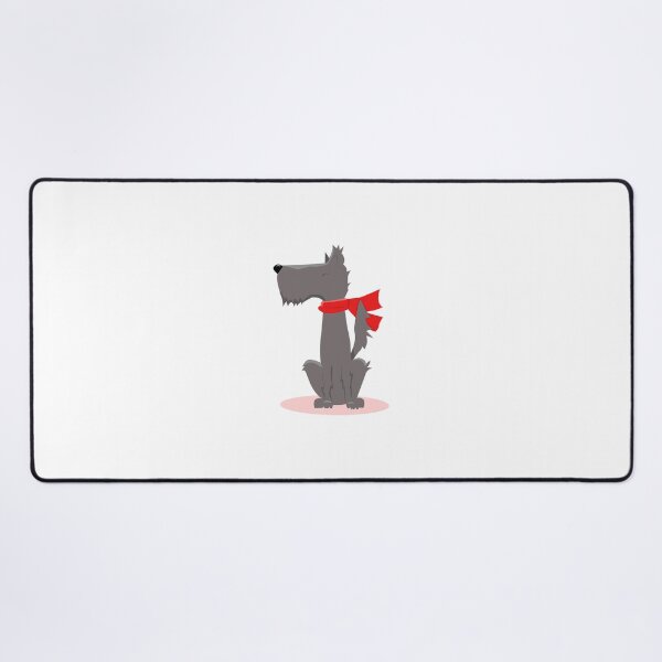 Item preview, Grey scruffy wire haired dog with scarf  designed and sold by esullivan.