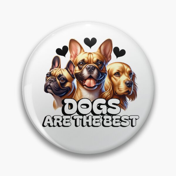 Item preview, Frenchie and Gold Retriever "Dogs Are The Best Stickers and more designed and sold by CRandRRstickers.