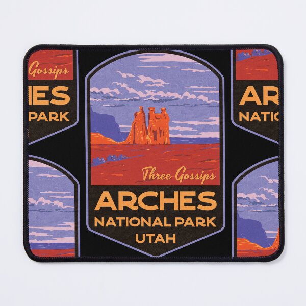 Item preview, Three Gossips Arches National Park designed and sold by JordanHolmes.