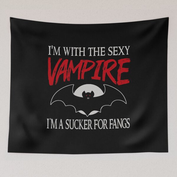 Item preview, I’m With The Sexy Vampire Funny Halloween Couple Costume  designed and sold by Bad Kitty Designz.