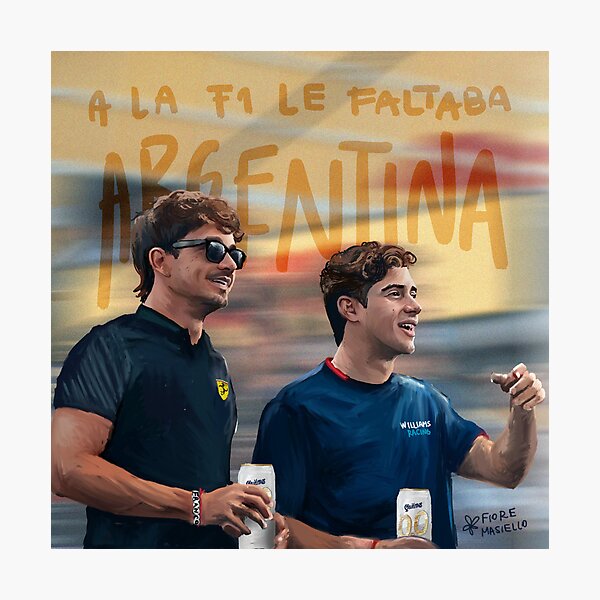 Item preview, Franco Colapinto and Charles Leclerc designed and sold by Fiorella Masiello.