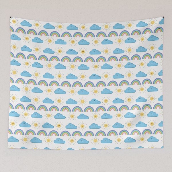 Item preview, Sun Cloud Rainbow Colorful Pattern designed and sold by Kutiefy-shop.