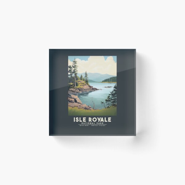 Item preview, Parque Nacional Isle Royale - Michigan - Estados Unidos designed and sold by GoodOldVintage.