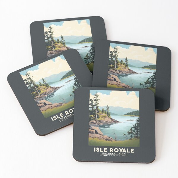 Item preview, Isle Royale National Park - Michigan - United States  designed and sold by GoodOldVintage.