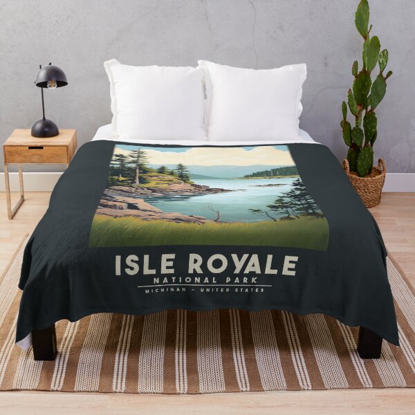 Item preview, Isle Royale National Park - Michigan - United States  designed and sold by GoodOldVintage.