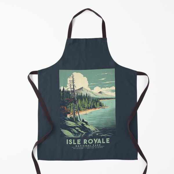 Artikelvorschau, Eine Vintage Reiseillustration des Isle Royale Nationalparks - Michigan - USA entworfen und verkauft von GoodOldVintage.