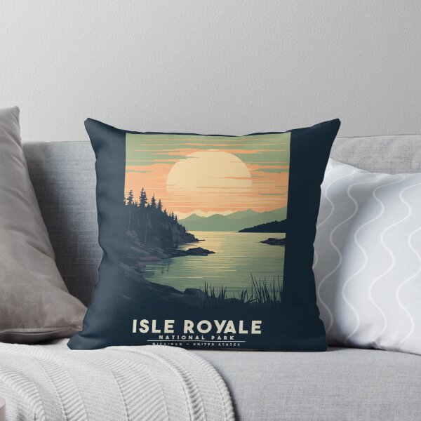 Item preview, A Vintage Travel Illustration of Isle Royale National Park - Michigan - United States  designed and sold by GoodOldVintage.
