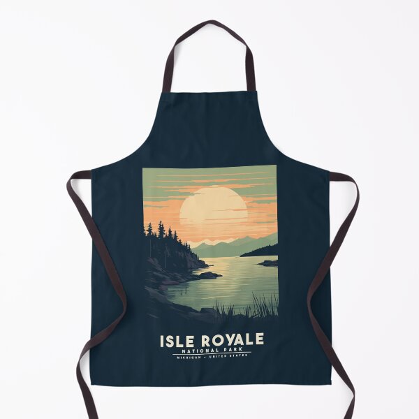 Artikelvorschau, Eine Vintage Reiseillustration des Isle Royale Nationalparks - Michigan - USA entworfen und verkauft von GoodOldVintage.