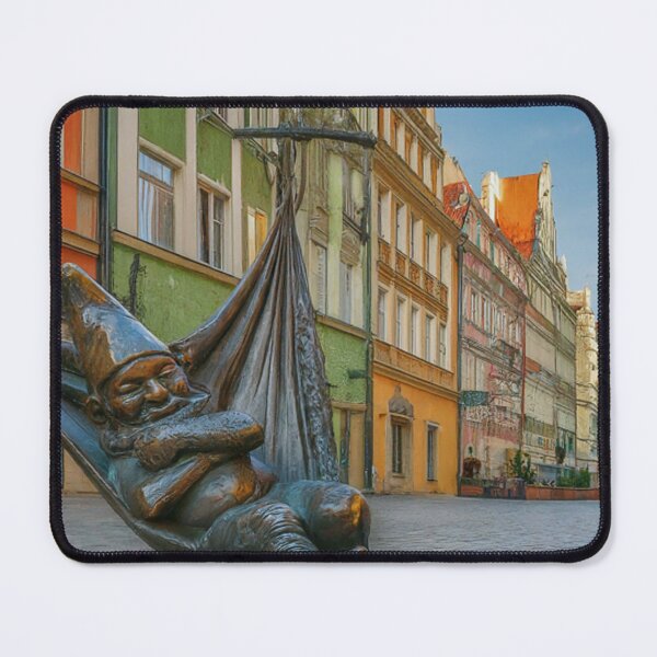Item preview, Thinking of Wroclaw - Gnome in Hammock designed and sold by Purrfecta.