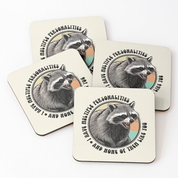 Item preview, Multiple Personalities, None Like You Vintage Angry Raccoon designed and sold by thecatcouch.