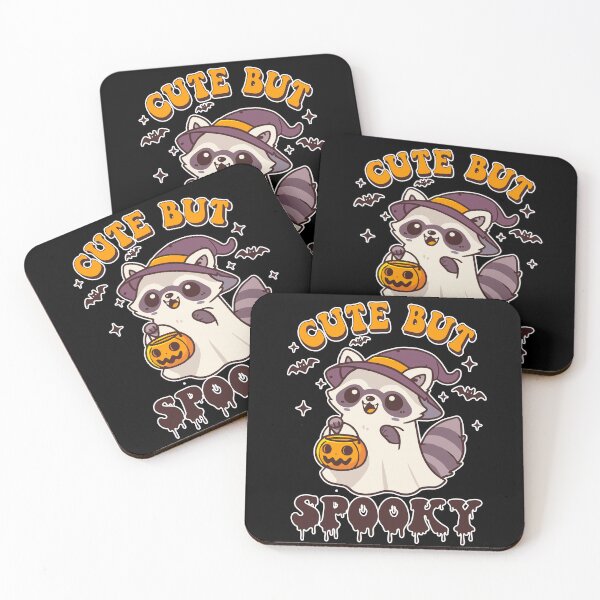 Item preview, Cute but spooky racoon designed and sold by CharmSpell.