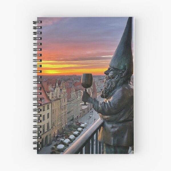 Item preview, Thinking of Wroclaw - Gnome at Sunset designed and sold by Purrfecta.