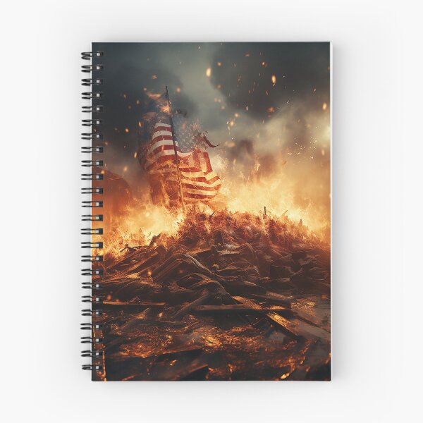 Item preview, Burning American flag designed and sold by Zen Lael.