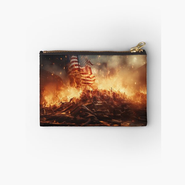 Item preview, Burning American flag designed and sold by Zen Lael.