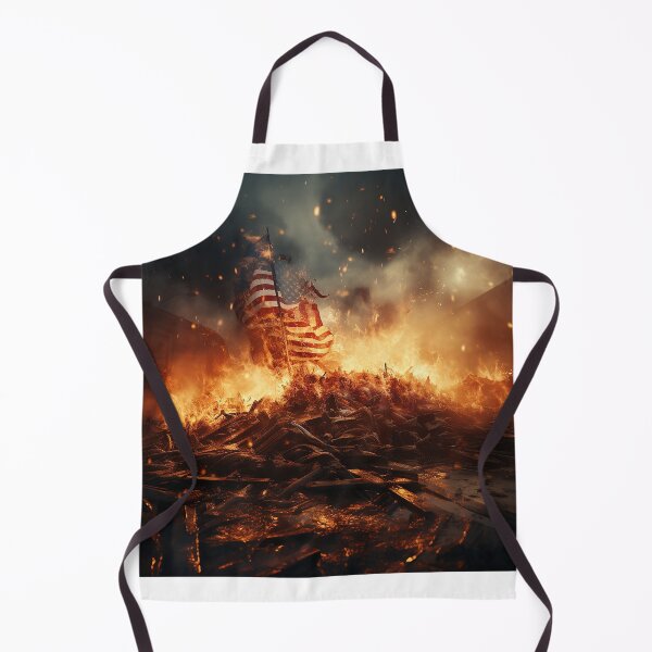 Item preview, Burning American flag designed and sold by Zen Lael.