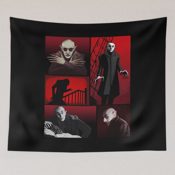 Item preview, Nosferatu Classic Spooky Vampire Comic Book Panel Halloween Goth Horror Pop Art  designed and sold by Bad Kitty Designz.