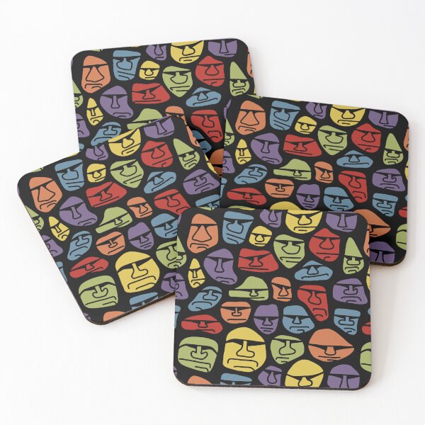 Item preview, Wonky Easter Island Heads designed and sold by Unhinged Heather.