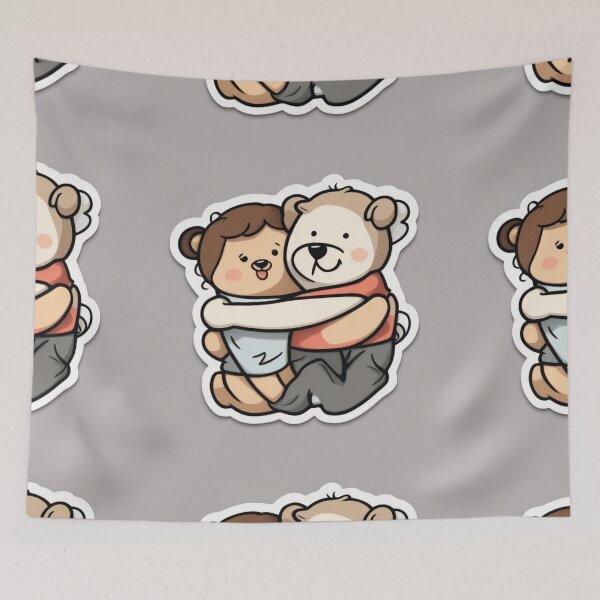 Item preview,  Hug Day Sticker designed and sold by hjian8219.