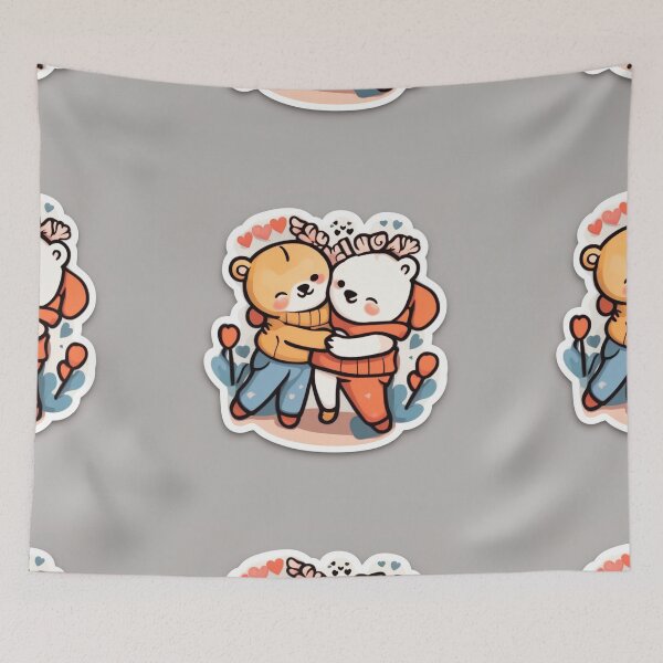 Item preview,  Hug Day Sticker designed and sold by hjian8219.