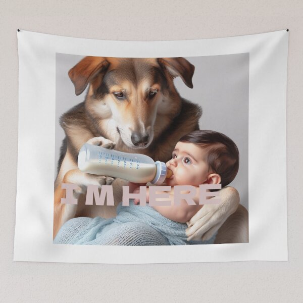 Item preview, Dog Can Babysitter Holding Milk Bottle Funny Design,Dog Can Babysitter Perfect Gift Parents Pet Lovers designed and sold by majidi1.
