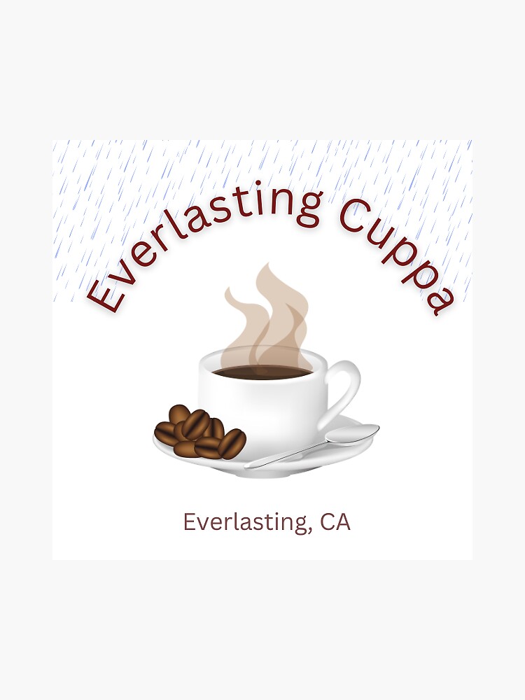 Thumbnail 3 of 3, Sticker, Everlasting Cuppa designed and sold by FamiliarBeings.