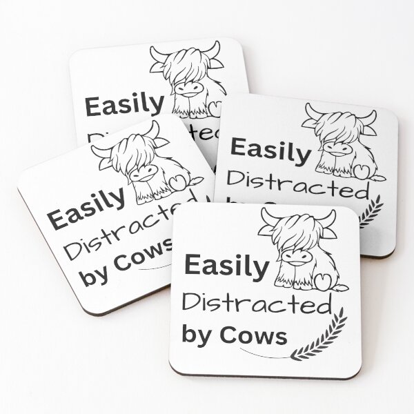 Item preview, Easily Distracted By Cows - Gift for Cow Lovers And Farmer designed and sold by JoeysPODShop.