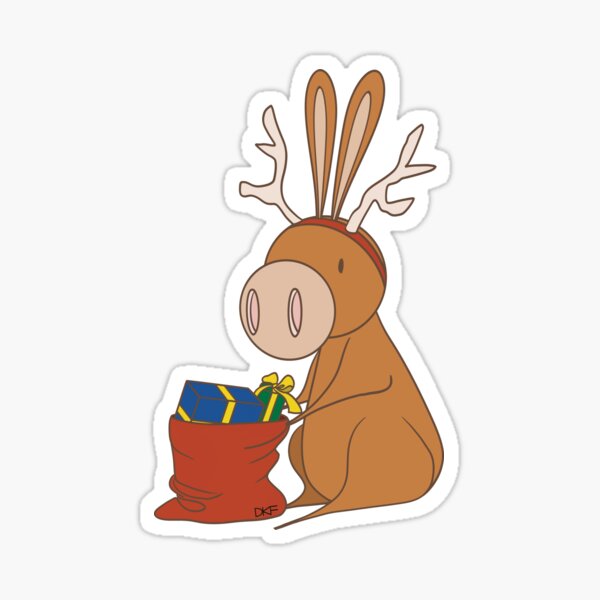 Item preview, Christmas Reindeer Donkey designed and sold by ArcaneBear.