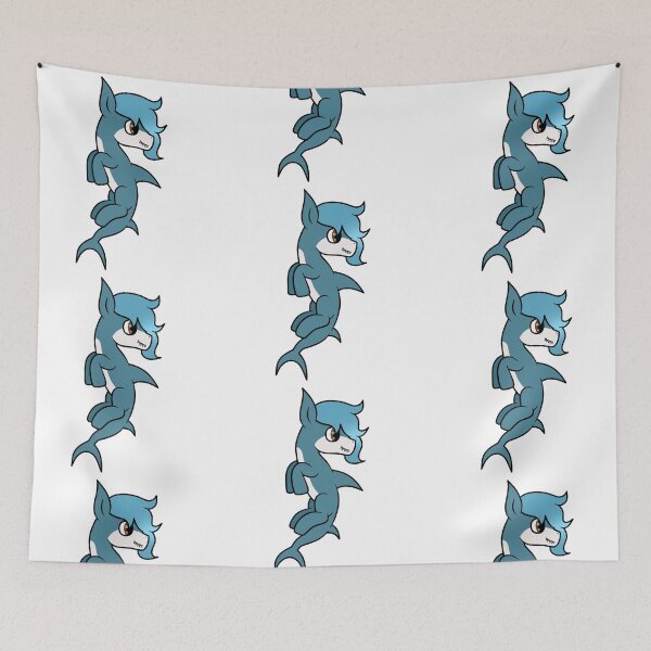 Item preview, Blahaj Shark/Pony designed and sold by Lightning Bolt's Merchandise.