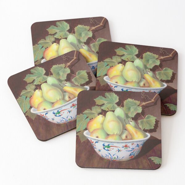 Item preview, Pears in a Painted Bowl designed and sold by MichaelEpp.