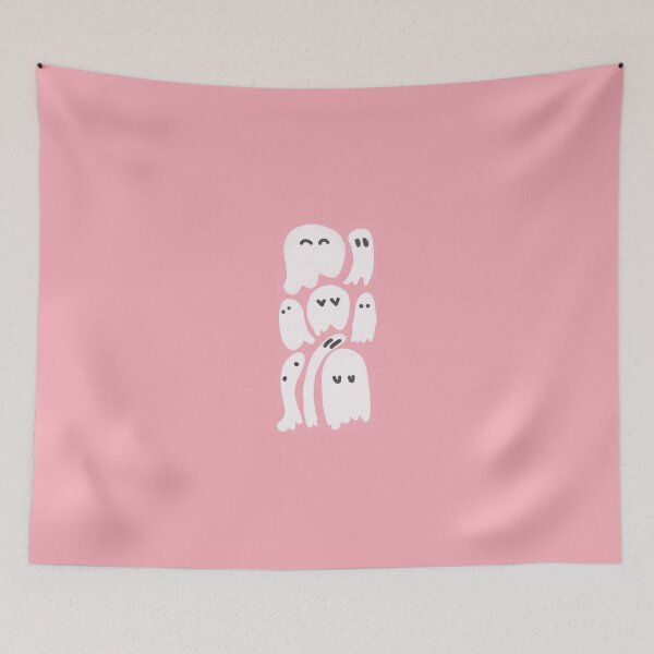 Item preview, cute pink ghosts designed and sold by MeAndMyiPad.
