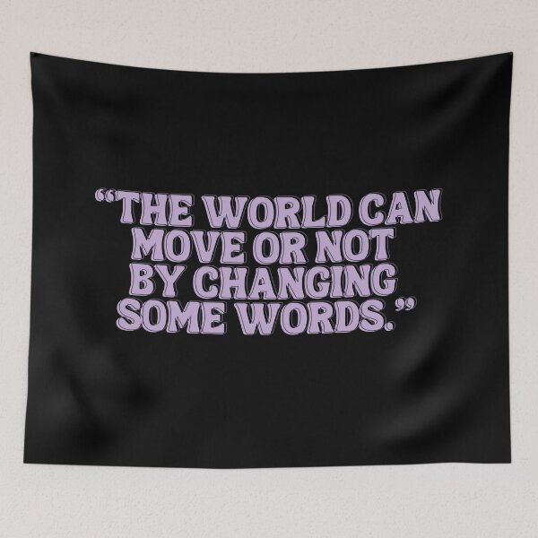 Item preview, West Wing Quote The world can move or not designed and sold by baranskini.