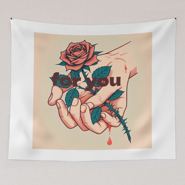 Item preview, Flower in My Hand Rose Art for Nature Lovers and Artists,Flower in My Hand Artistic Wear for Creatives designed and sold by majidi1.