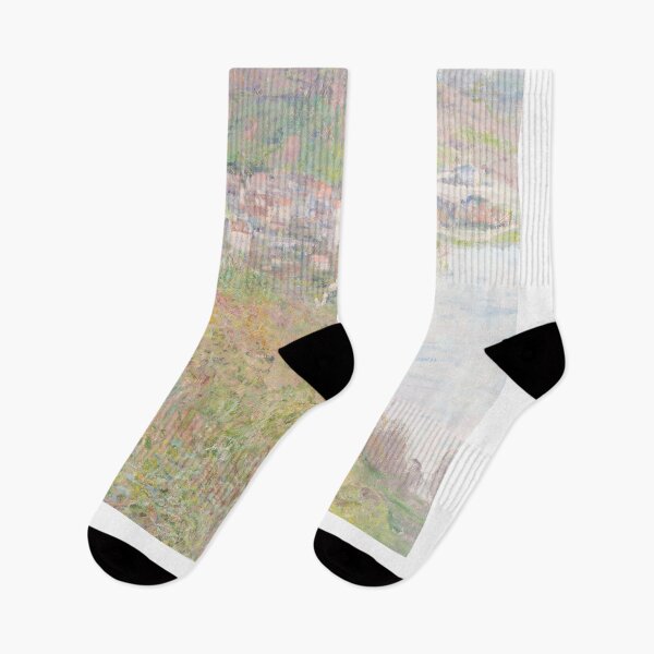 Item preview, Monet’s View of Vétheuil 1880 – Green Landscape, Peaceful French Landscape designed and sold by evermore-design.