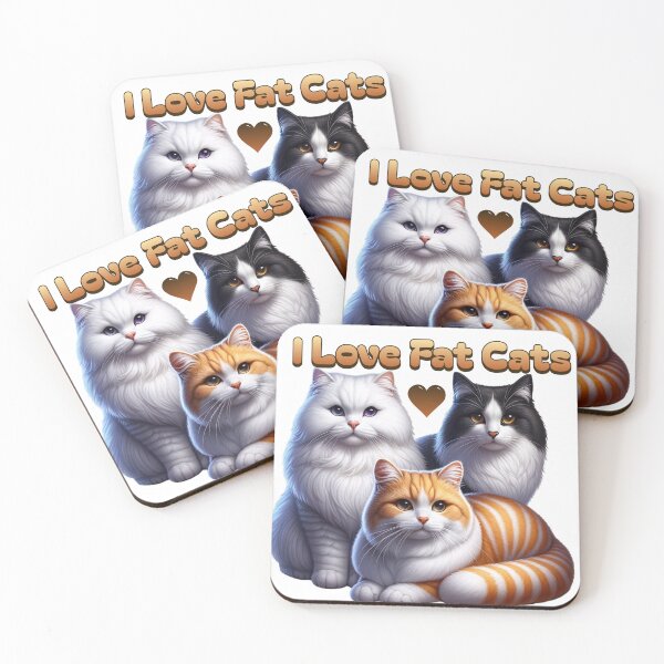 Item preview, I Love Fat Cats stickers and more designed and sold by CRandRRstickers.