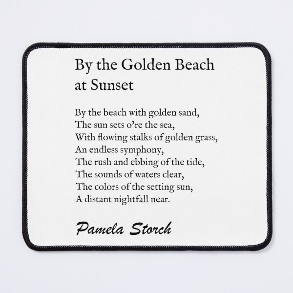 Item preview, Pamela Storch - By the Golden Beach at Sunset Poem designed and sold by Pamela Storch.