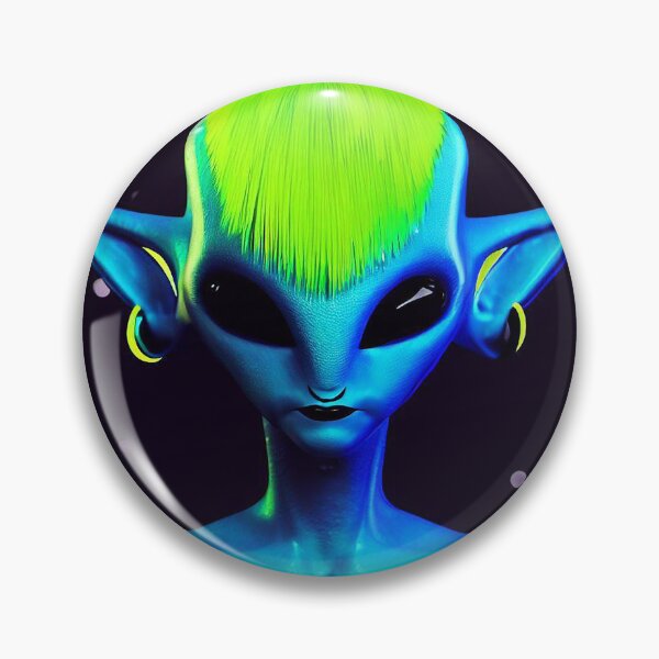 Artikelvorschau, Blauer Alien entworfen und verkauft von Zen Lael.