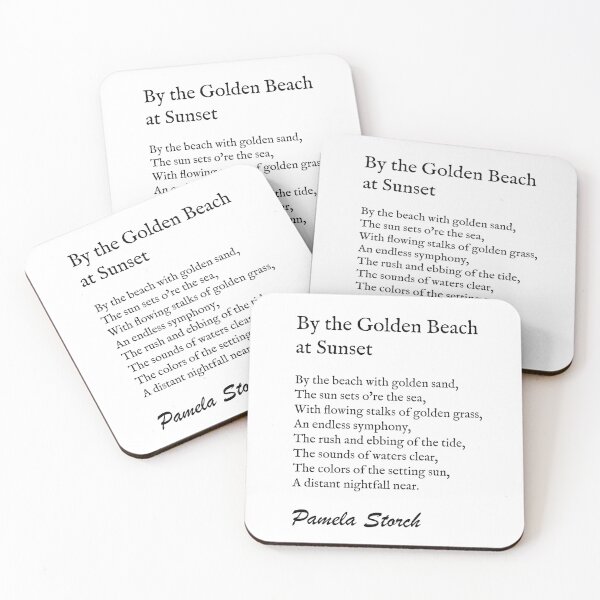 Item preview, Pamela Storch - By the Golden Beach at Sunset Poem designed and sold by Pamela Storch.