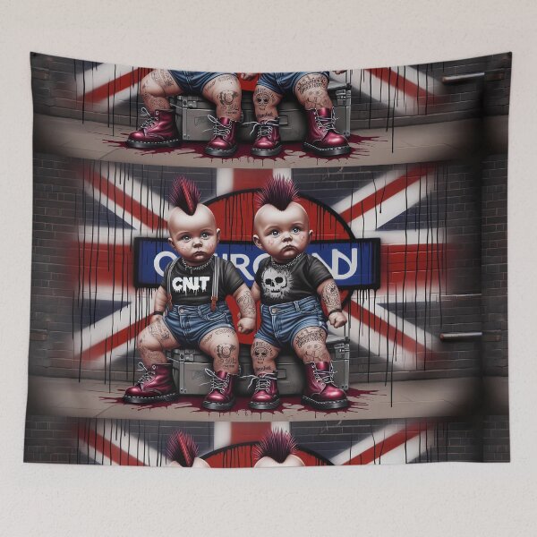 Item preview, British Punk Babies Chucking a London Wobbly designed and sold by urbanriot.