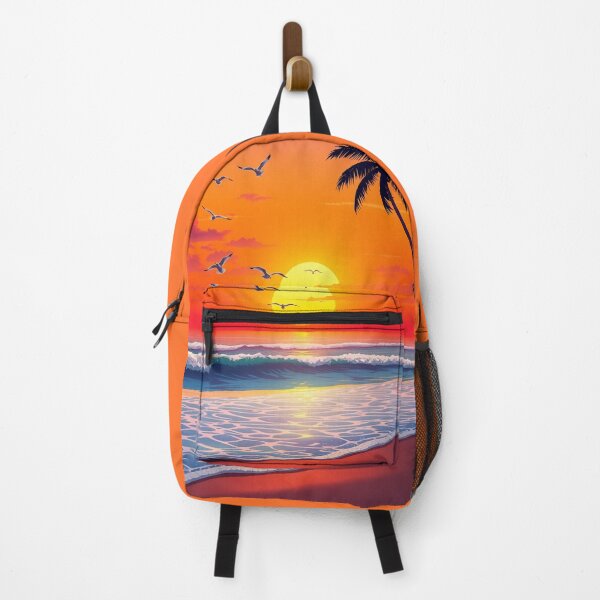 Aperçu de l'œuvre Conception de coucher de soleil tropical créée et vendue par InkwiseIA.