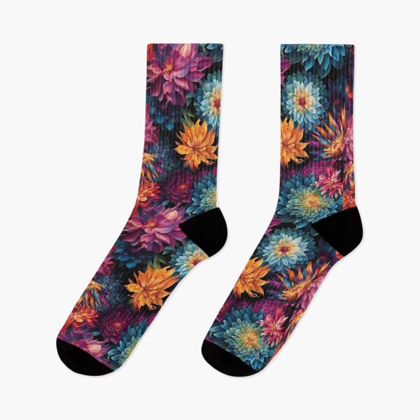Item preview, A Burst of Colorful Wildflowers - Artistic Graphical Floral Design designed and sold by signshirtz.