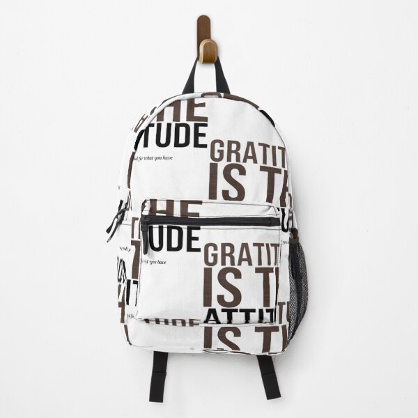 Item preview, Gratitude is the Attitude - Minimalist Brown and Black Text  designed and sold by IManifestArt.