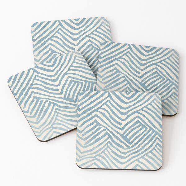 Item preview, Blue Mudcloth Calm Pattern designed and sold by trajeado14.