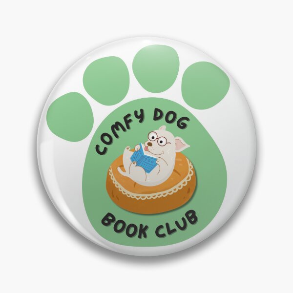 Item preview, Comfy Dog Book Club designed and sold by weedaisy.
