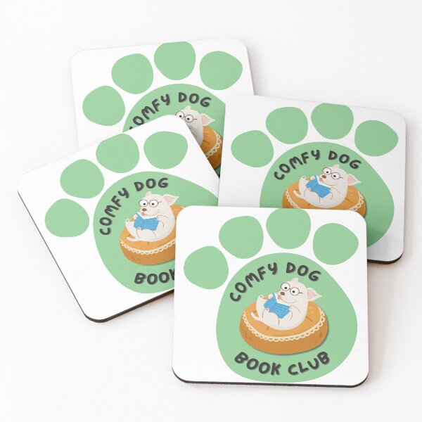 Item preview, Comfy Dog Book Club designed and sold by weedaisy.
