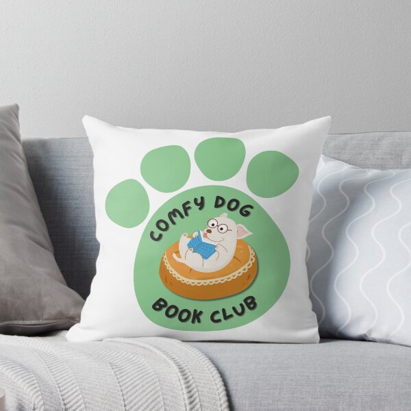 Item preview, Comfy Dog Book Club designed and sold by weedaisy.