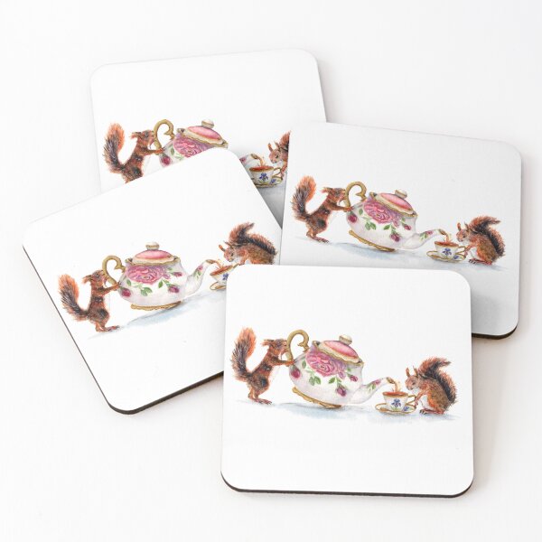 Item preview, Squirrel Tea Party designed and sold by Goosi Art.