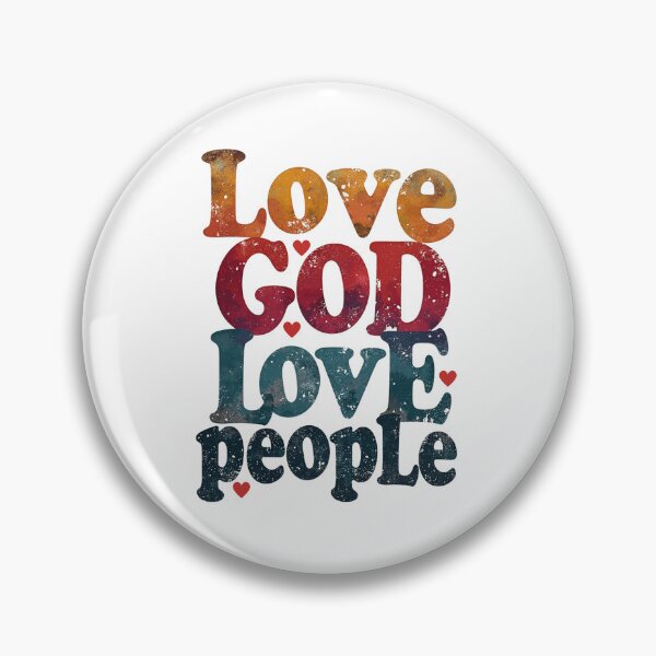 Item preview, Love God Love People, Heart Art designed and sold by Faithloveshop.