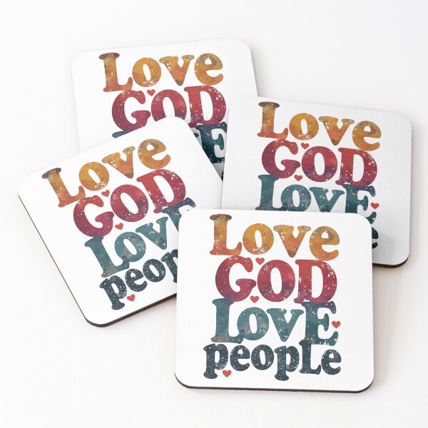 Item preview, Love God Love People, Heart Art designed and sold by Faithloveshop.
