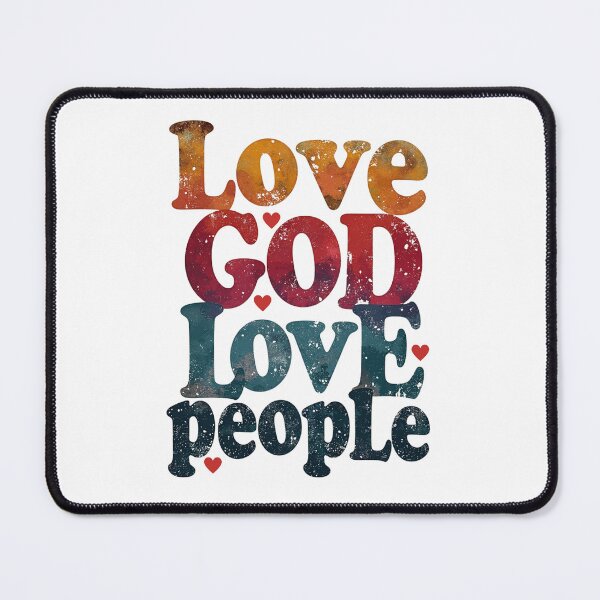 Item preview, Love God Love People, Heart Art designed and sold by Faithloveshop.