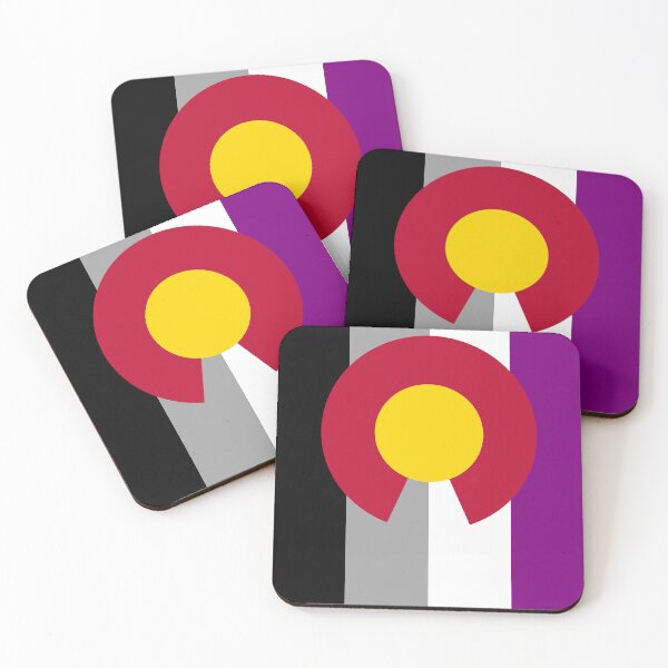 Item preview, Colorado Asexual Flag Vertical designed and sold by WokeBespoke.